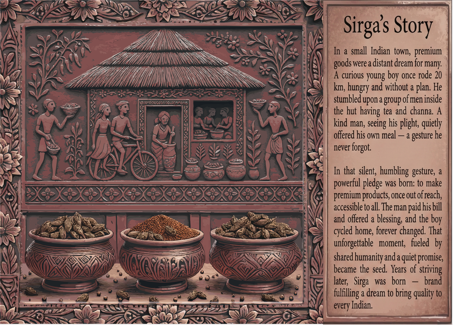 Badi Elaichi (Black Cardamom) Whole | Large Bold 25mm+ Whole Pods | Smoky Robust Flavor & Rich Earthy Aroma - 100g