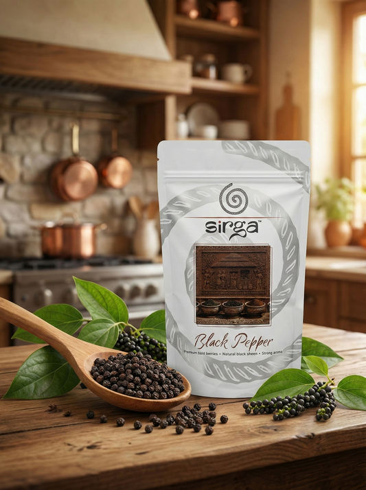 Kali Mirch (Black Pepper Whole) | 6-8mm Bold Berries – Super Strong Aroma & High Essential Oil – Farm Fresh Whole Spices  (Not polished) 100g