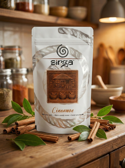 Dalchini (Premium Cinnamon Sticks) Whole| Sweet Spicy Aroma | Firm Rolled Quills | Natural, Preservative-Free & Farm Sourced - 100g