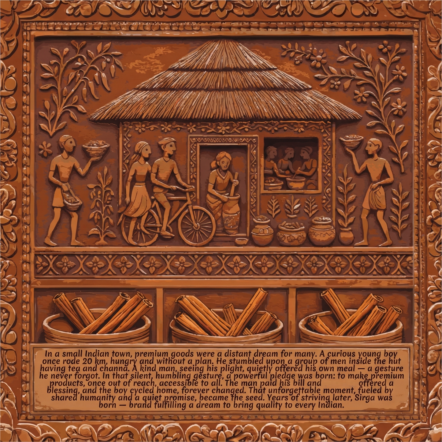 Dalchini (Premium Cinnamon Sticks) Whole| Sweet Spicy Aroma | Firm Rolled Quills | Natural, Preservative-Free & Farm Sourced - 100g