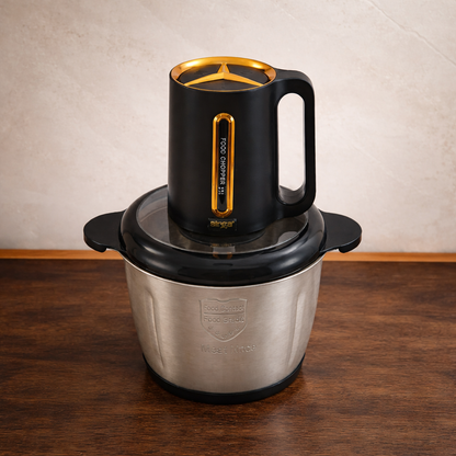 Sirga 3 litre stainless steel food chopper bowl suitable for 3 to 8 people, easy cooking